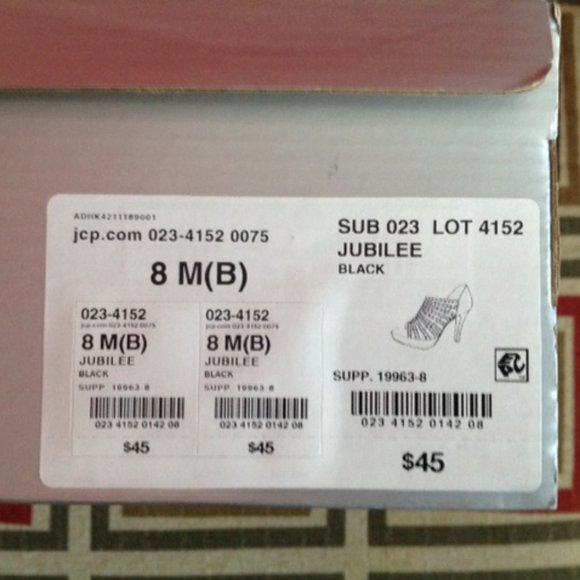 BLACK SEXY 4 1/2" HEEL WITH RHINESTONES - Picture 6 of 7